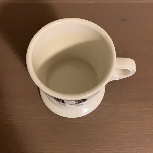 Anthropologie Cream and Black Ceramic Letter R Mug - Picture 6 of 7